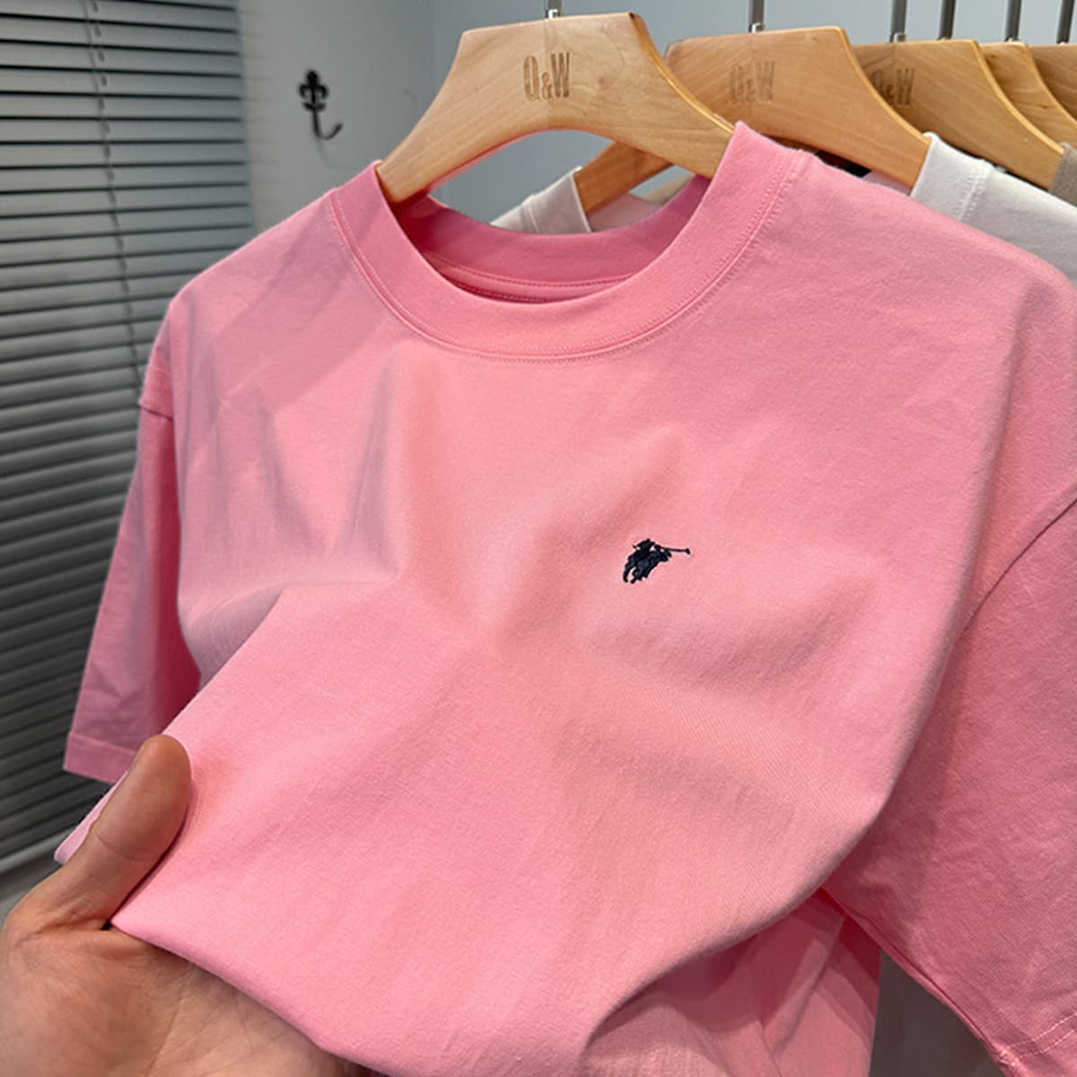 Мужская летняя футболка из чистого хлопка Paul премиум-класса, короткий рукав, свободный крой, круглый вырез, однотонная,...