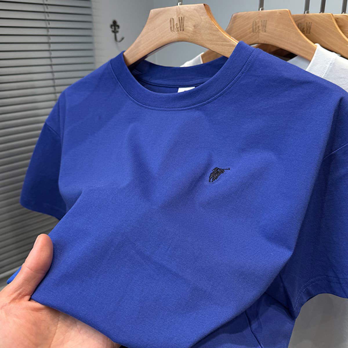 Мужская летняя футболка из чистого хлопка Paul премиум-класса, короткий рукав, свободный крой, круглый вырез, однотонная,...