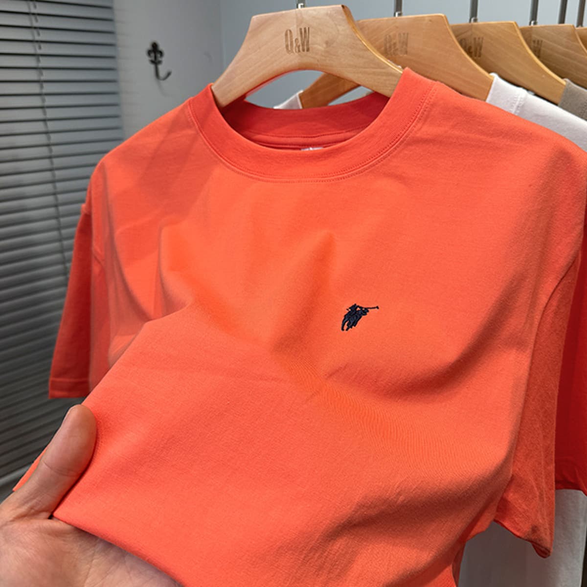 Мужская летняя футболка из чистого хлопка Paul премиум-класса, короткий рукав, свободный крой, круглый вырез, однотонная,...