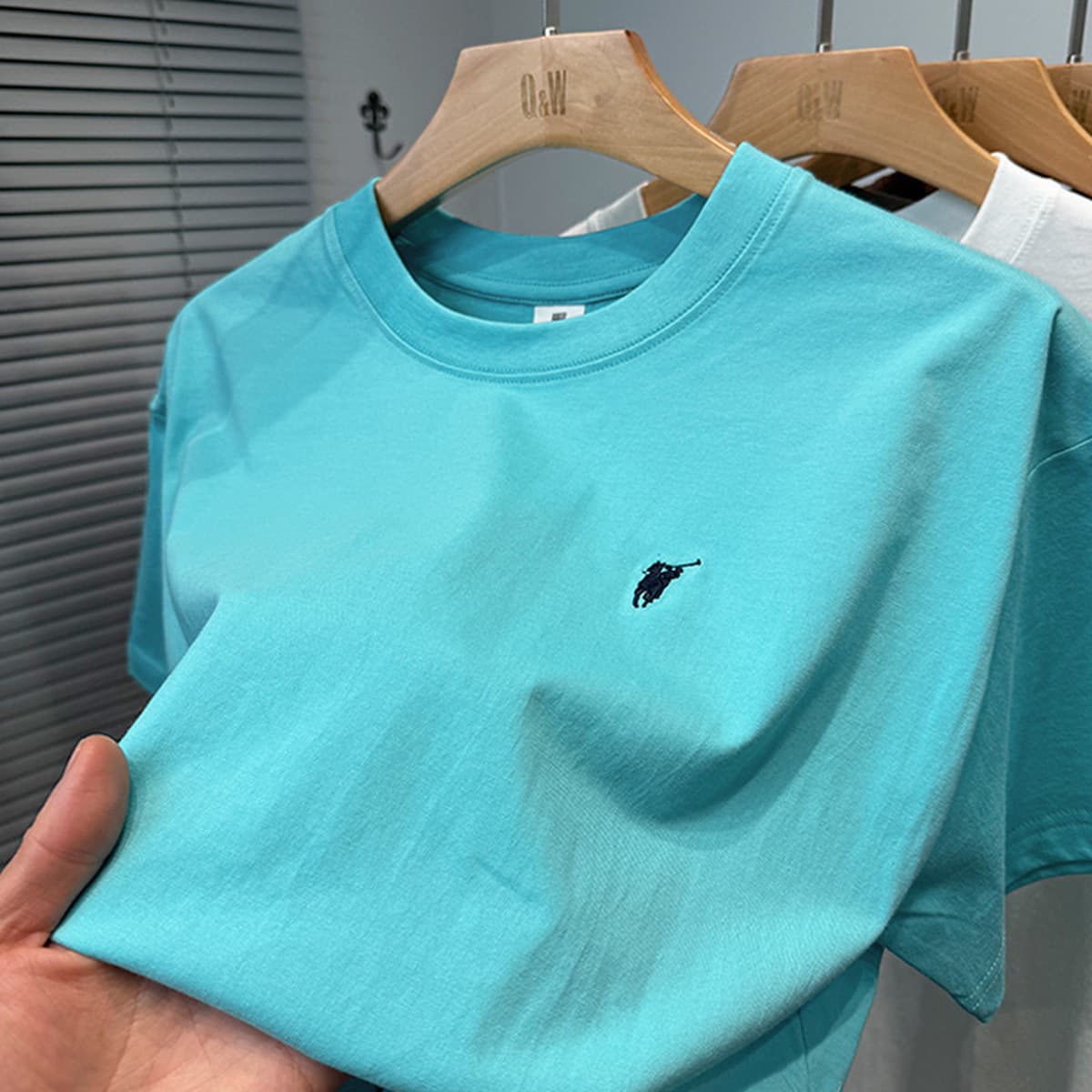 Мужская летняя футболка из чистого хлопка Paul премиум-класса, короткий рукав, свободный крой, круглый вырез, однотонная,...