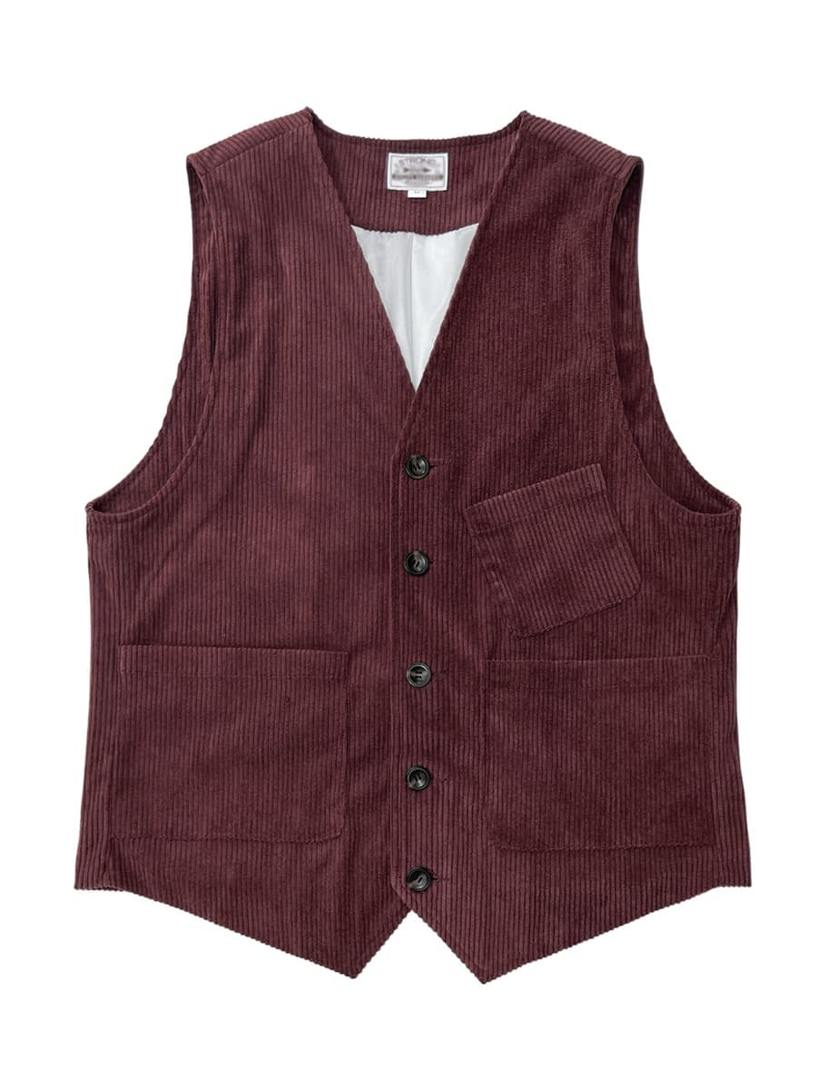 Мужской жилет трансграничный вельветовый охотничий жилет Amy Kaka плечо куртка сплошной топ в британском стиле