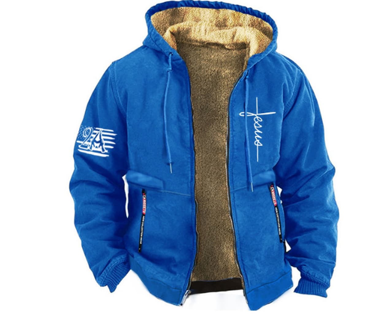 Модная мужская зимняя толстовка с капюшоном, красивая и универсальная, свободная и бархатная утолщенная теплая куртка.