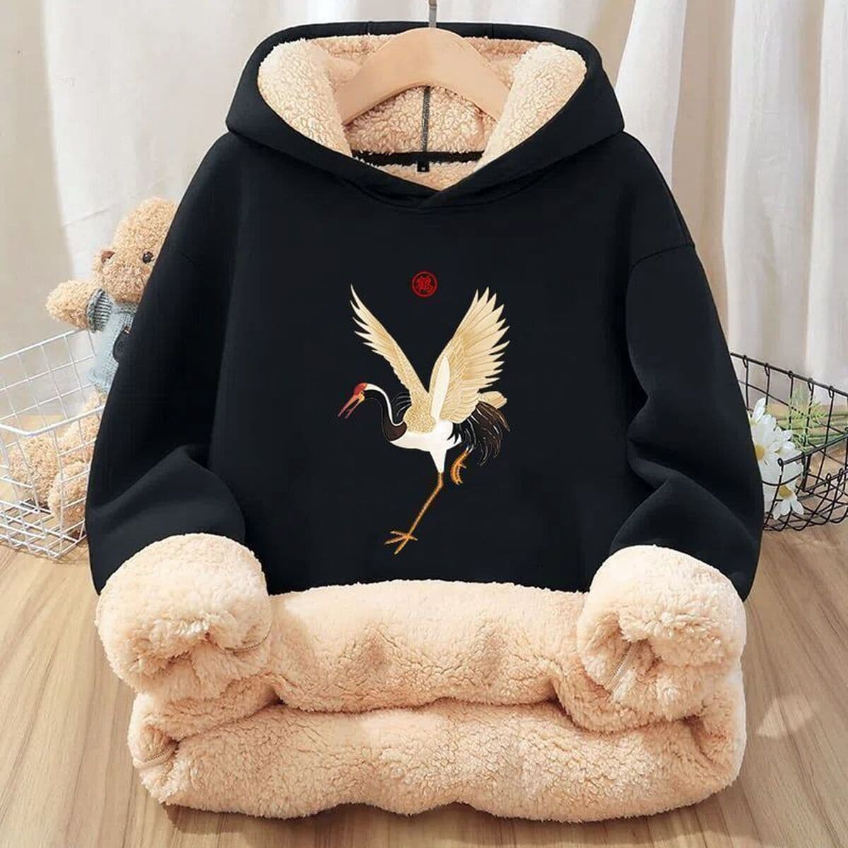 Зимний супер толстый мужской свитер с капюшоном из овечьей шерсти Молодежный Универсальный красивый теплый жакет...