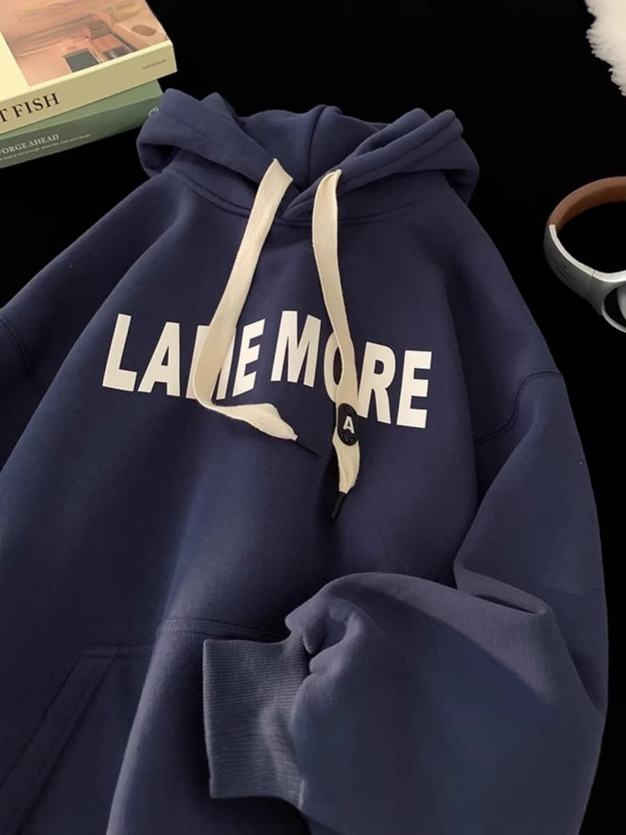 Мужская толстовка в американском стиле, осень-зима 2025, новая модная коллекция, утепленная флисом и утолщенная куртка для...