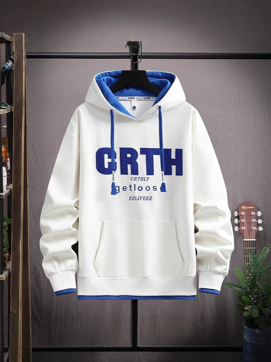 Весна и Осень Мода Мода Мурард Юный свитеров с капюшоном