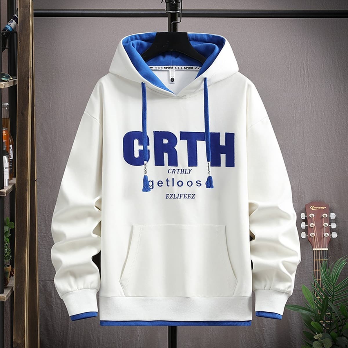 Весна и Осень Мода Мода Мурард Юный свитеров с капюшоном