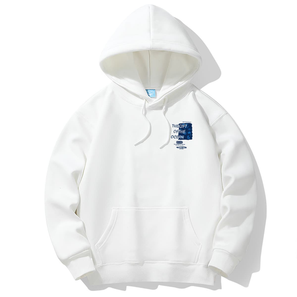 Осенние и зимние мужские толстовки с капюшоном, на флисовой подкладке, модные брендовые, молодежная повседневная одежда,...