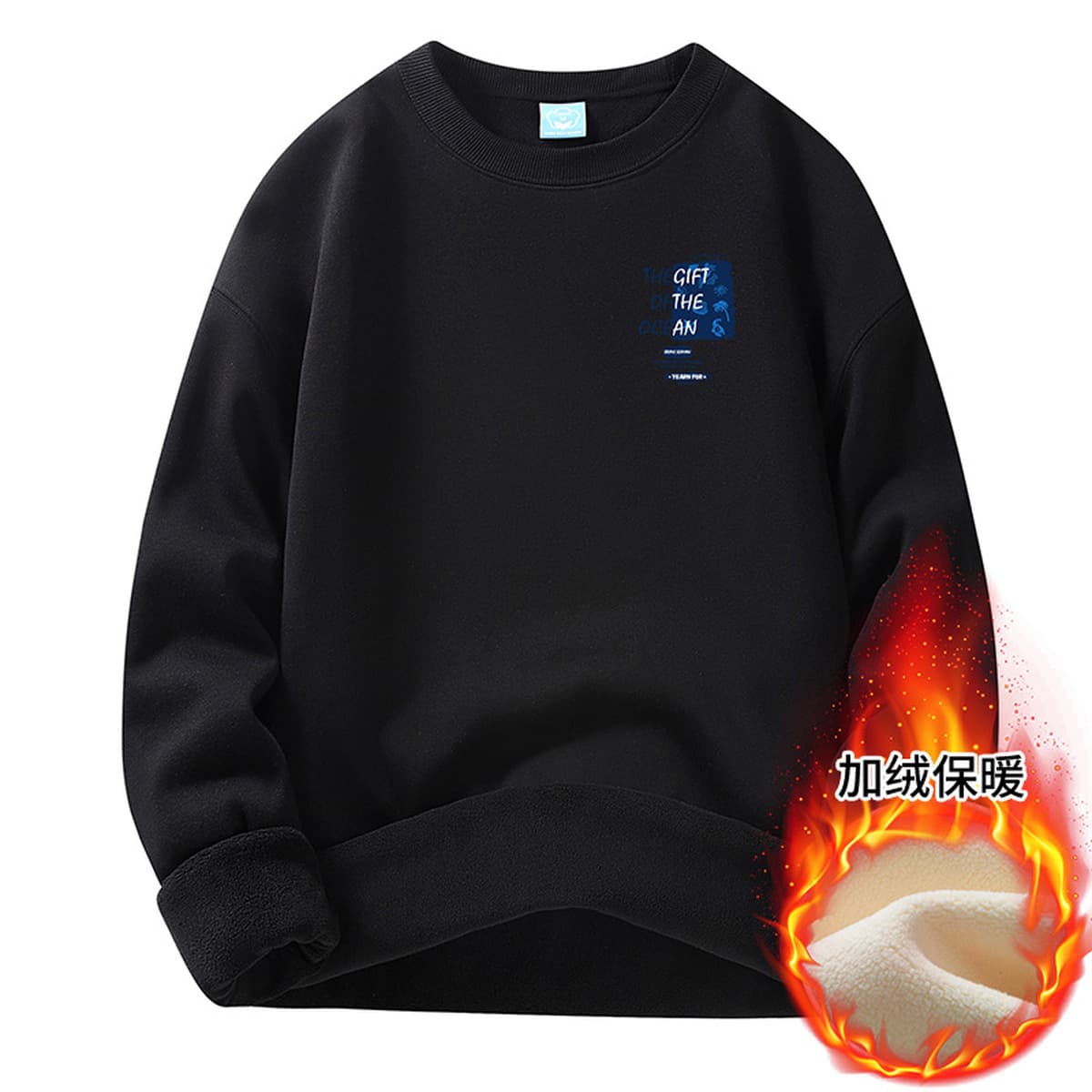 Осенние и зимние мужские толстовки с капюшоном, на флисовой подкладке, модные брендовые, молодежная повседневная одежда,...