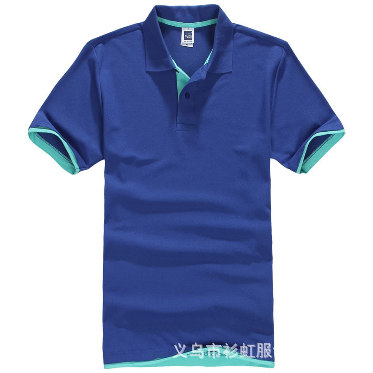 Сплошной цвет King 1AC05 с двойным подолом, подходящая по цвету мужская рубашка-поло 195 г, мужская и женская летняя...