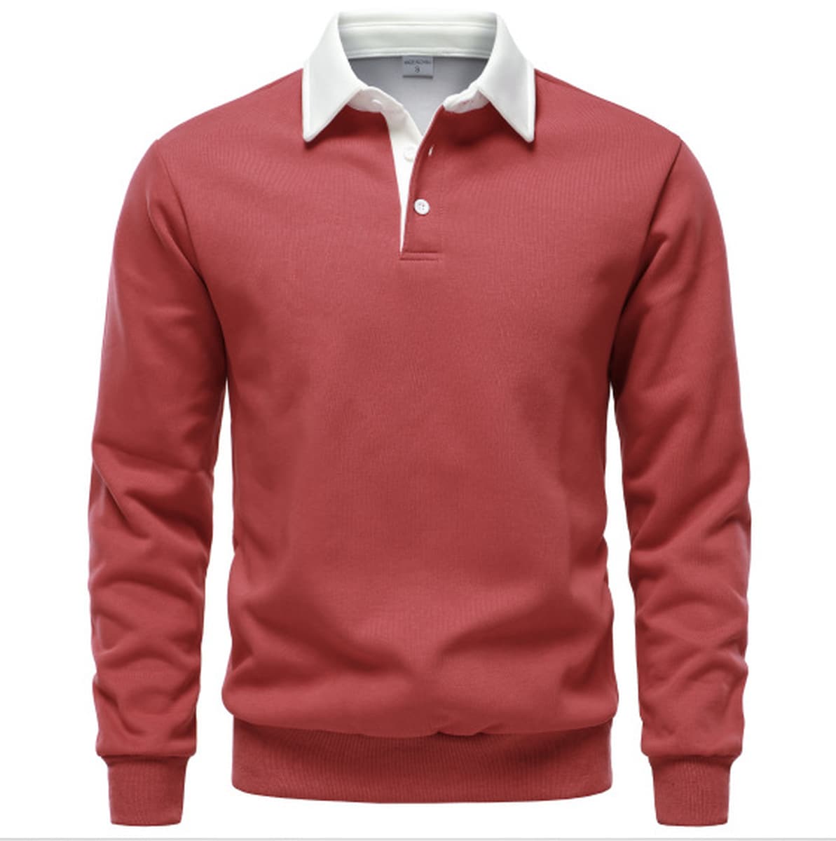 Мужская толстовка 2025 года, новинка для внешней торговли, осенняя, европейский размер, рубашка-поло с воротником,...