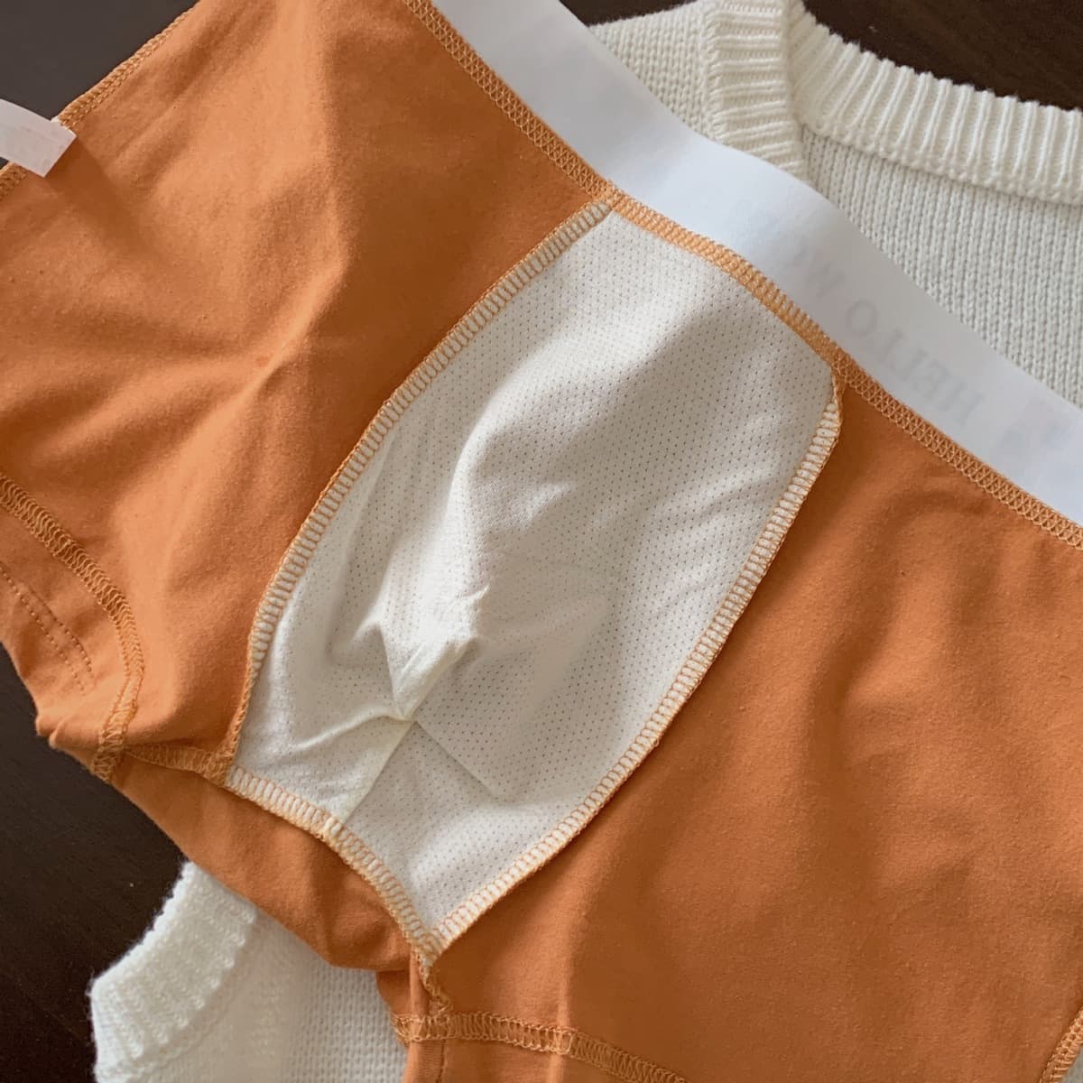 Мужское нижнее белье из хлопка, подавляя грибы, четыре угла, мужские шорты сплошной цвет простой средний пояс дышащие боксы...