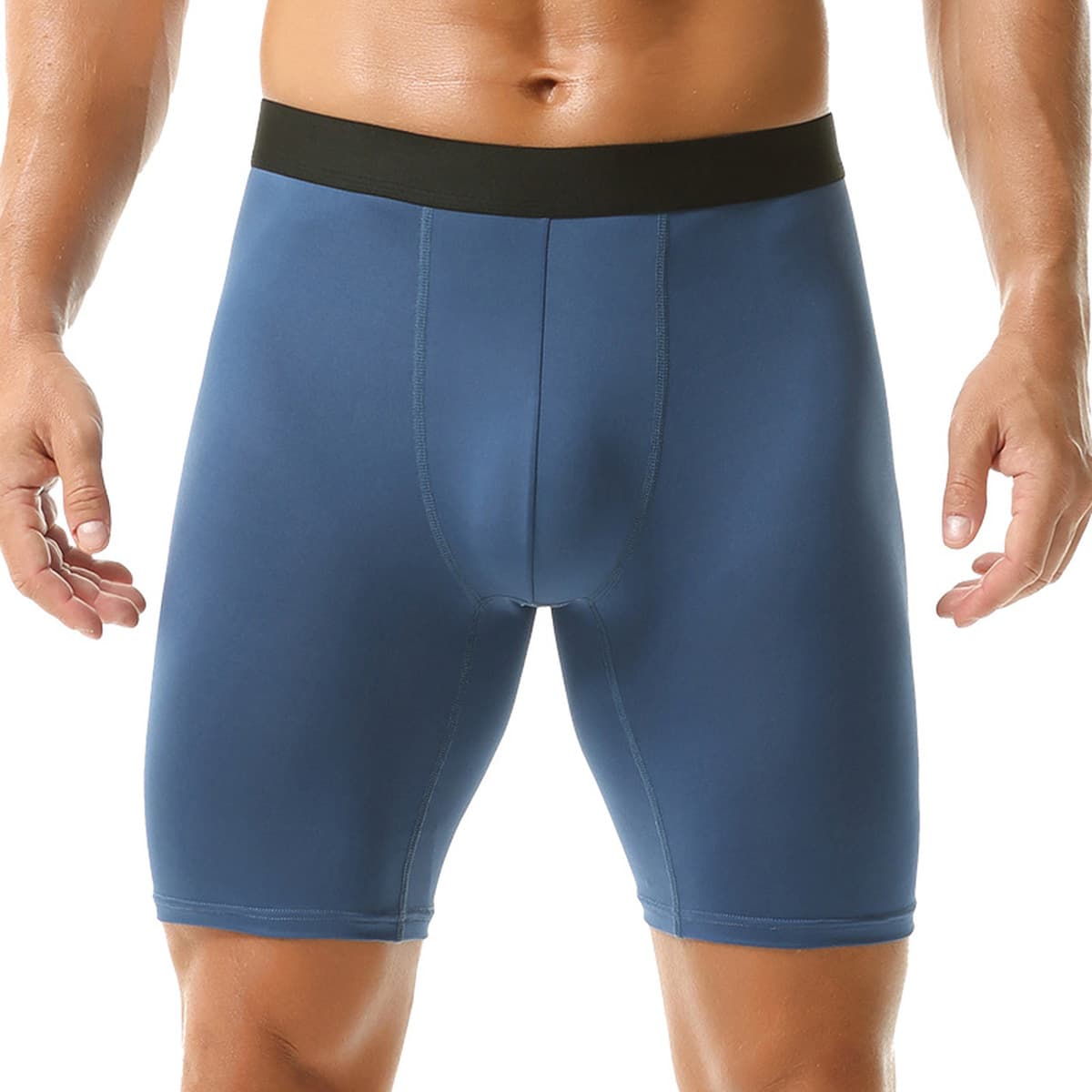 Мужские спортивные трусы большого размера из дышащего молочного шелка с антибактериальной защитой и защитой от натирания,...