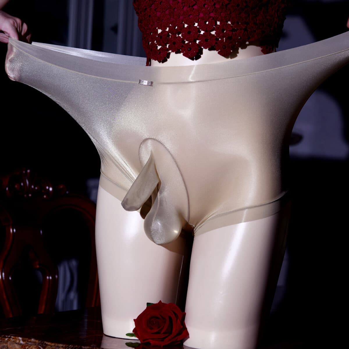 Маленький Сват 200 кг плюс размер летающее нижнее белье мужское Шелковистое сексуальное ультратонкое полностью прозрачное JJ...
