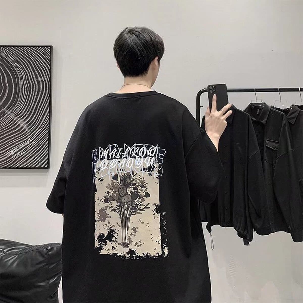 Карлики 2078 Летняя футболка с короткими рукавами для студентов мужского пола