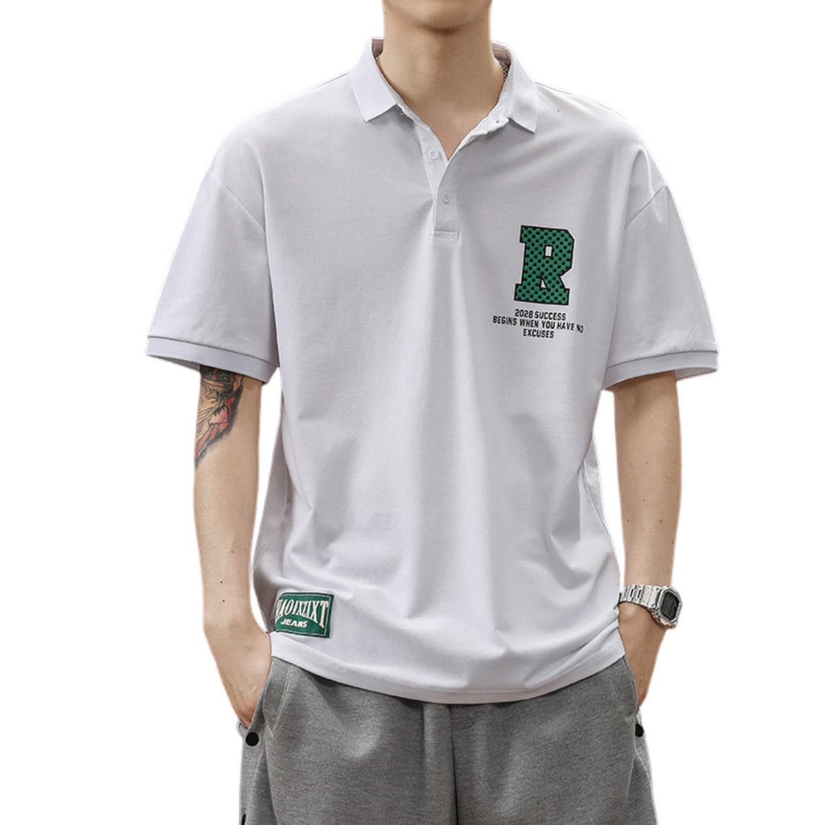 Футболка свободная, толстая, толстая рубашка с короткими рукавами большого размера