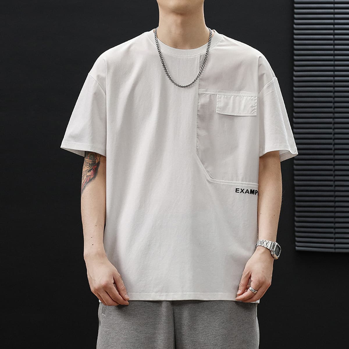 Футболка свободная, толстая, толстая рубашка с короткими рукавами большого размера