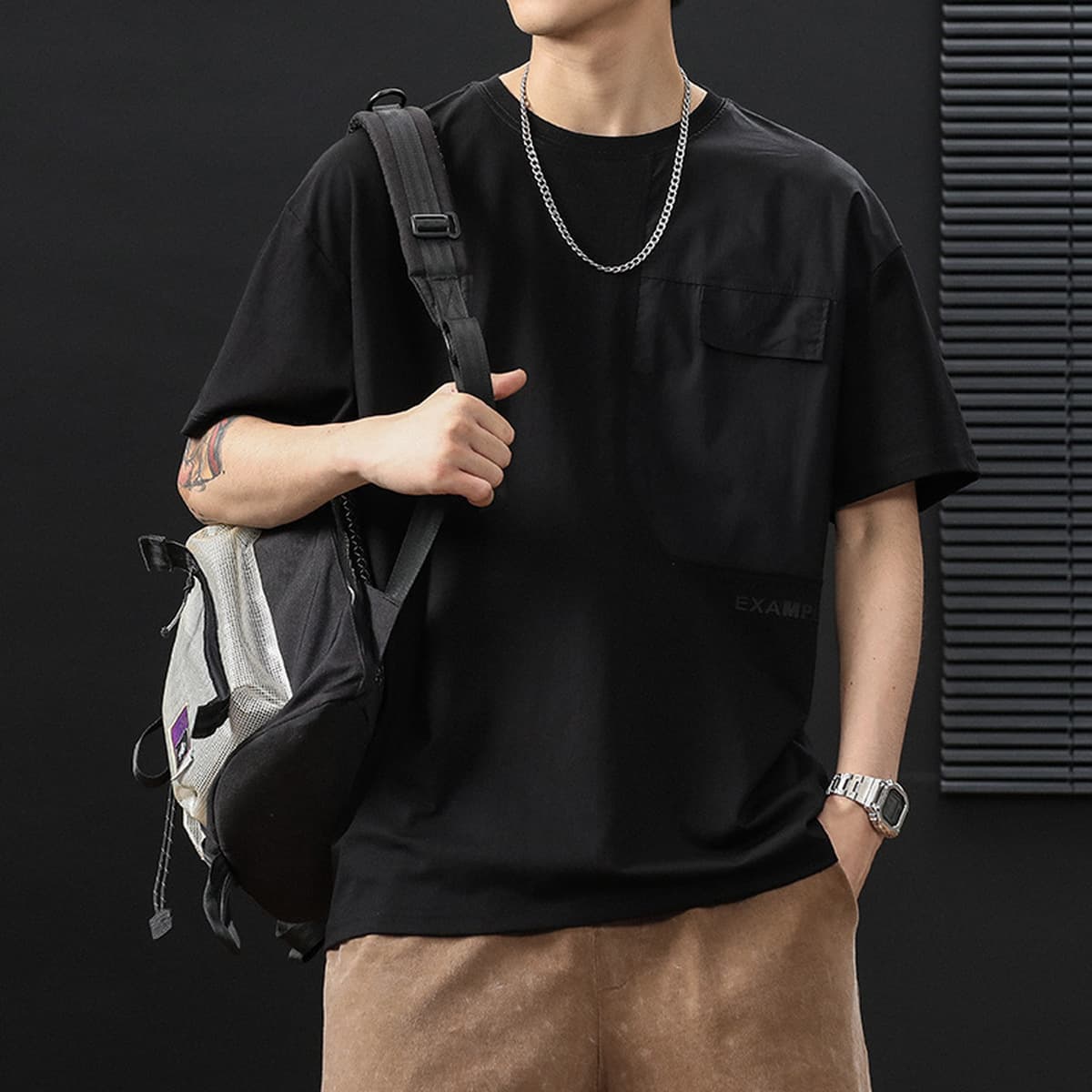 Футболка свободная, толстая, толстая рубашка с короткими рукавами большого размера