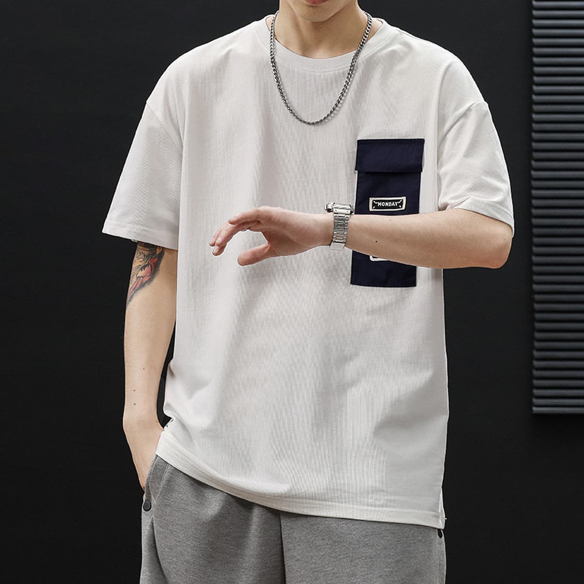 Футболка свободная, толстая, толстая рубашка с короткими рукавами большого размера