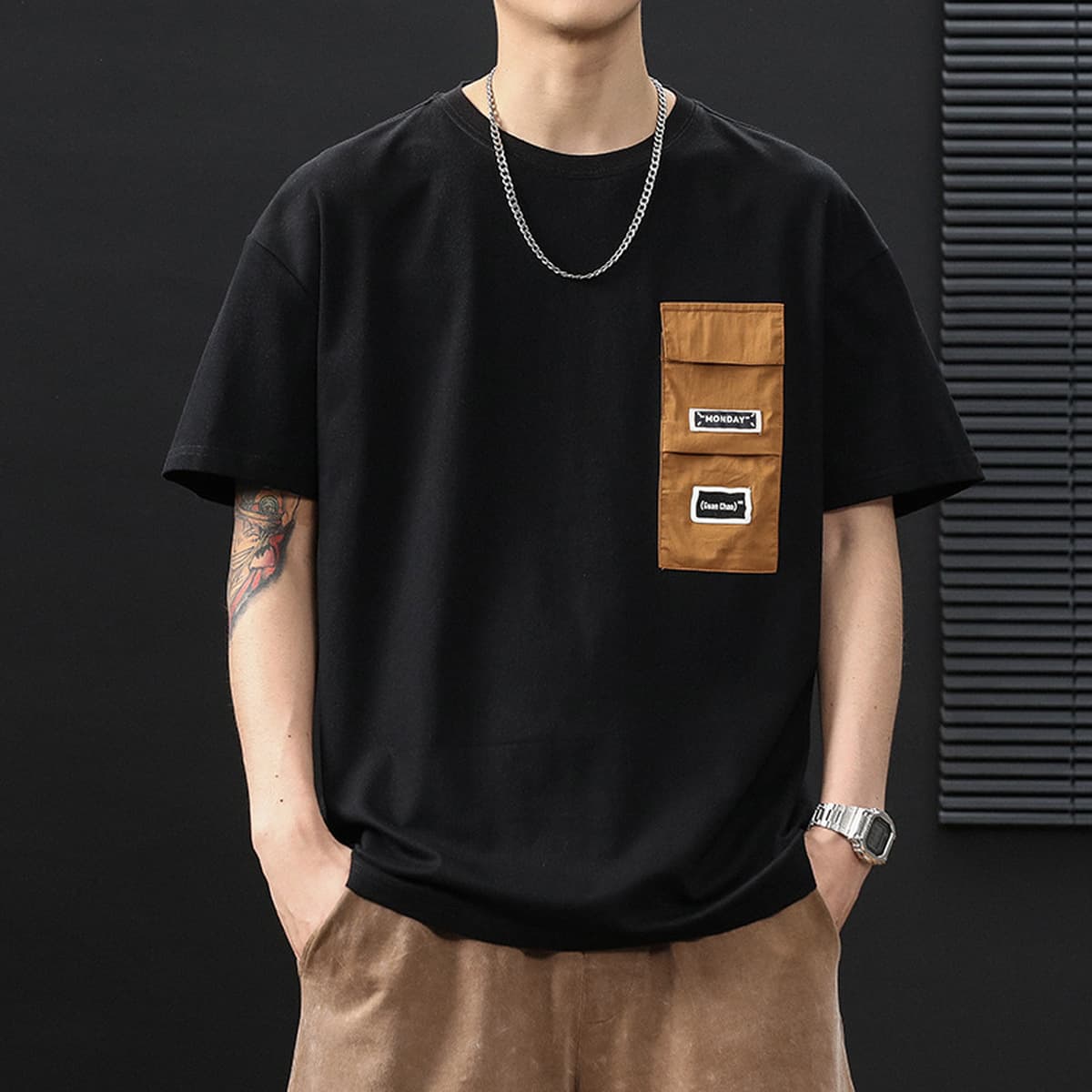 Футболка свободная, толстая, толстая рубашка с короткими рукавами большого размера