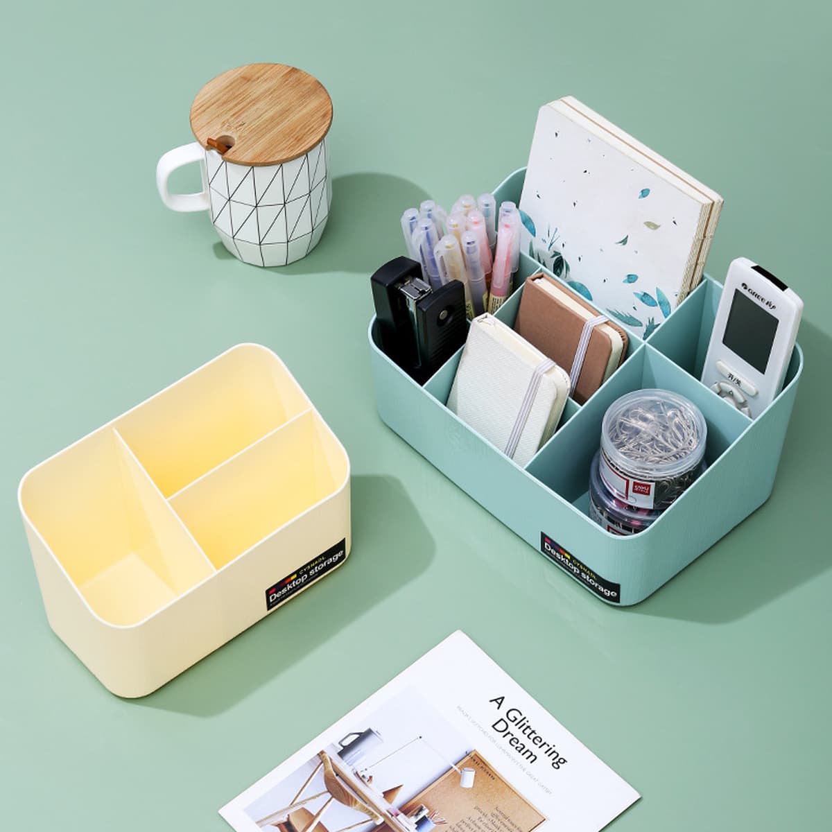 Подставка для ручек, органайзер для рабочего стола, настольный контейнер для хранения, легкий люкс, высококачественный,...