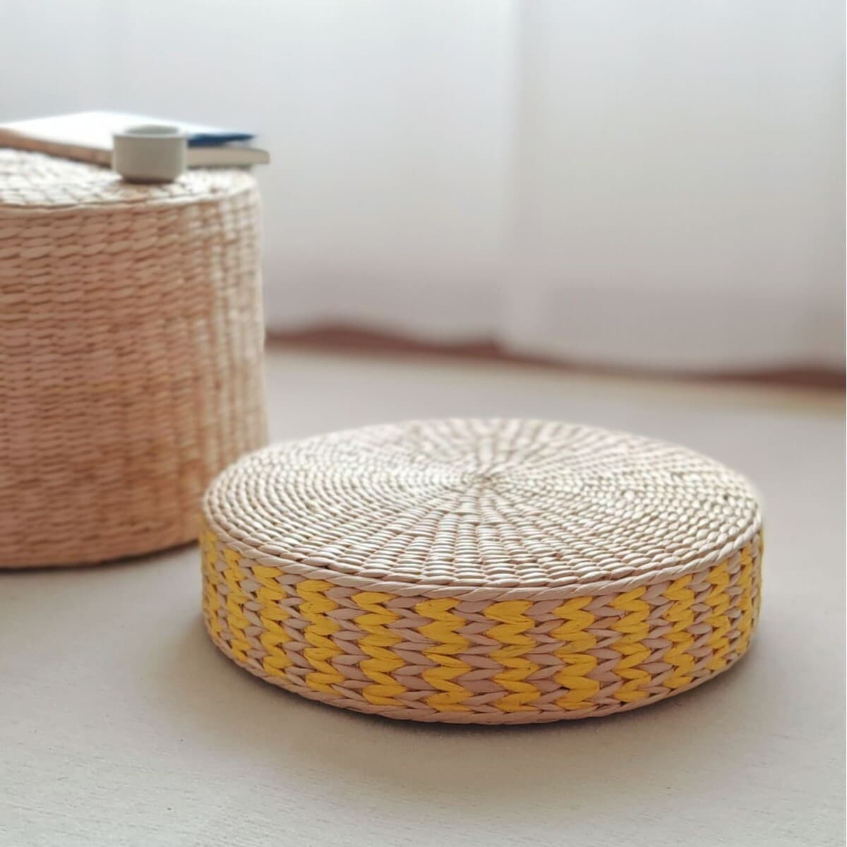 Подушка-футон для домашнего использования, летняя охлаждающая подушка, утолщенное круглое сиденье, офисное длинное сидение,...