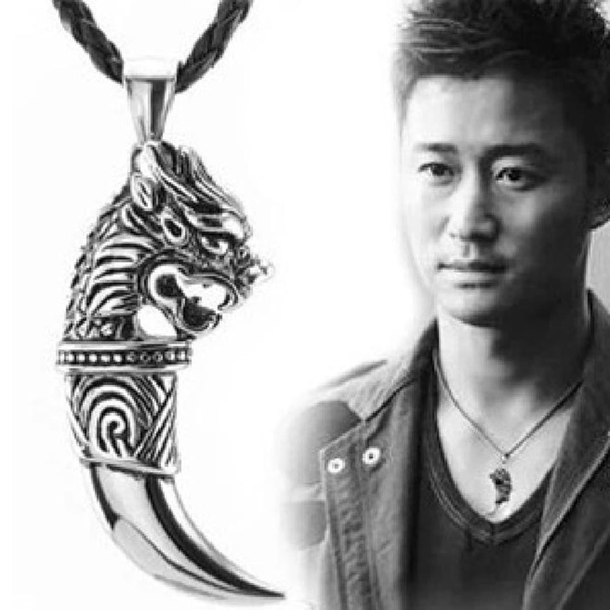 Корейская мода чистое красное ожерелье женское мужское Ретро индивидуальная любовь цепочка ключицы темперамент ins Wind кулон