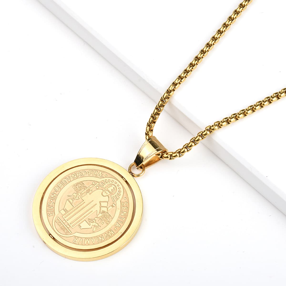 Цельное ожерелье с доставкой, мужской модный бренд, флип, подвеска из титановой стали, светильник, роскошная ниша, ювелирные...