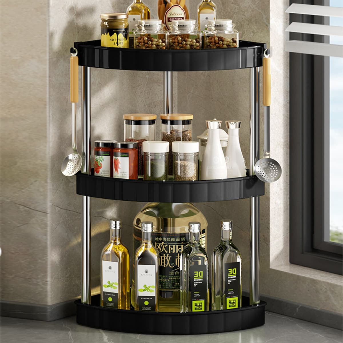 Трансграничная специализированная полка для кухонного хранения