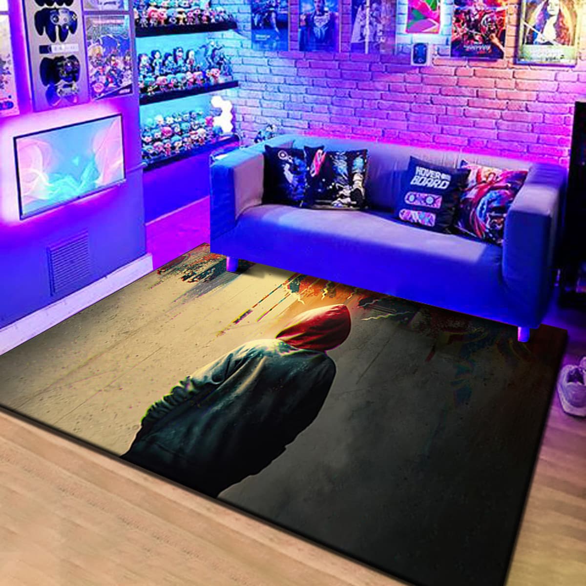 Ковер Amazon Spider-Man Across the Universe для гостиной, спальни, грязеотталкивающий, износостойкий напольный коврик,...