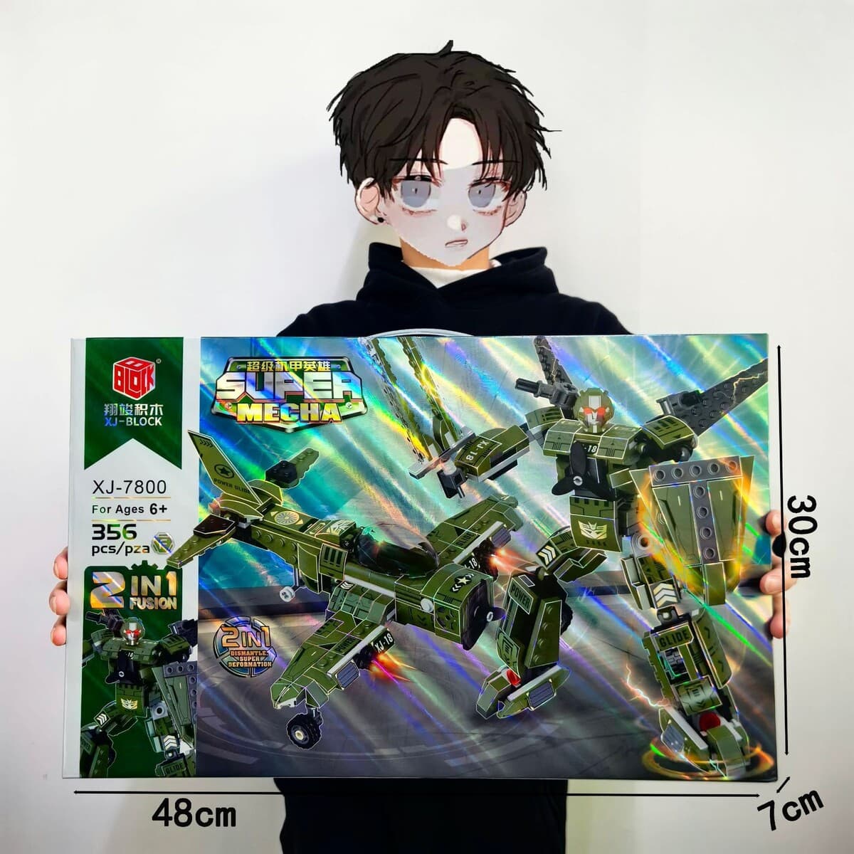 Большая Подарочная коробка DIY головоломка сборка строительных блоков игрушка учебное заведение большой подарок, совместимый...