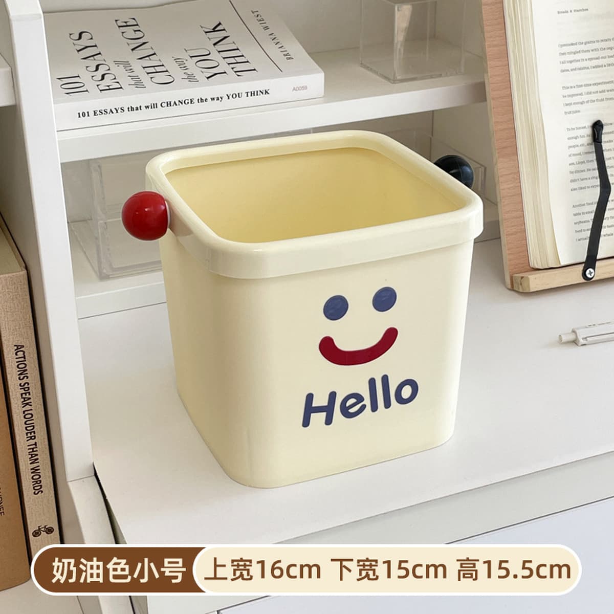 Мультяшная настольная мусорная корзина, креативная бытовая милая маленькая ценная корзина для бумаги для ванной комнаты,...