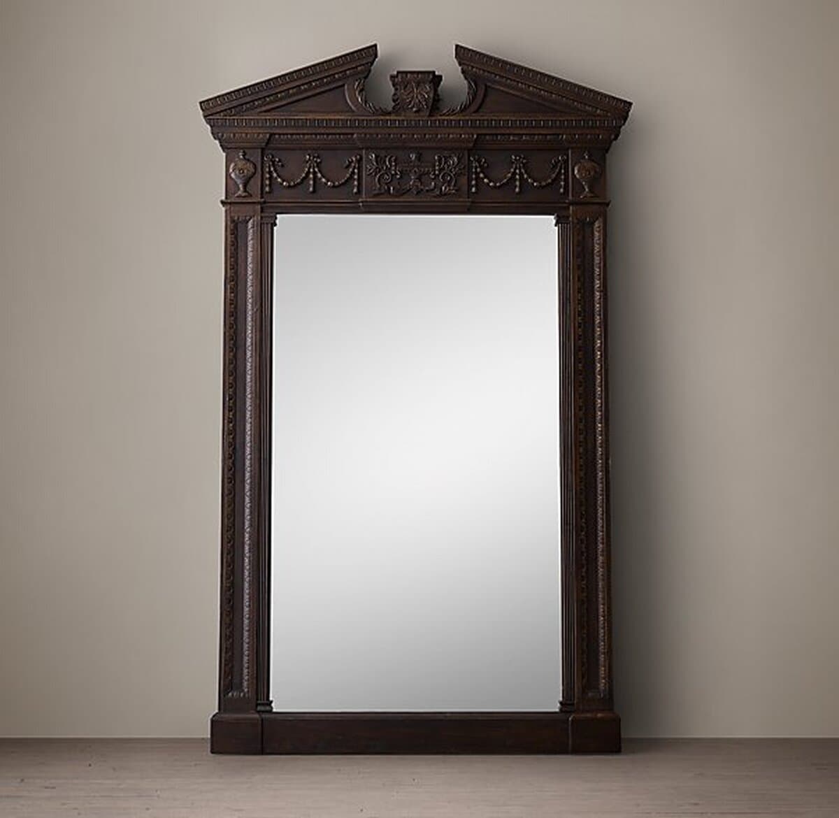 Французское деревенское ретро из массива дерева дуба резные очки для одежды для всего тела США RH Оригинальное домашнее...