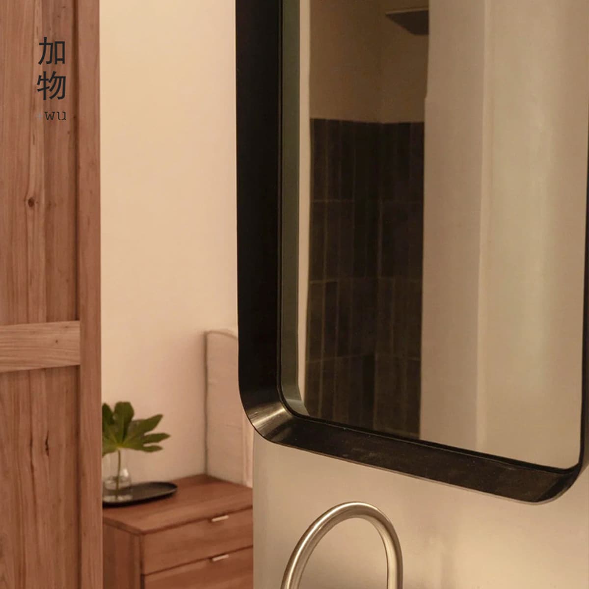 | Тихий ветер B & B черный металлический квадрат декоративное зеркало американское деревенское железо ретро зеркало ванная...