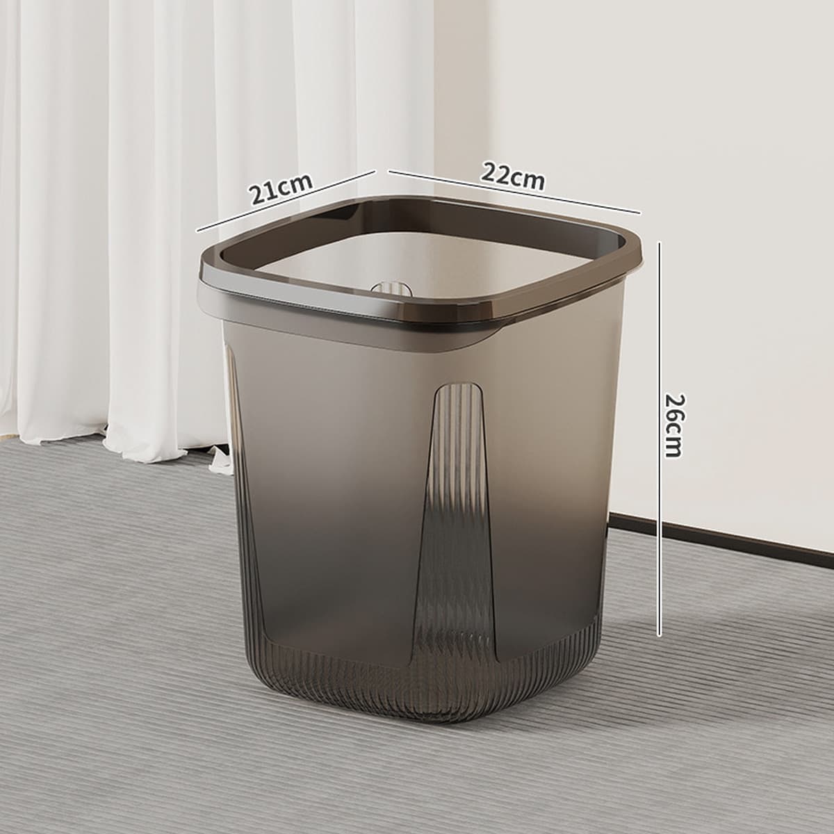 Большой бытовой мусорный бак большой емкости для кухни, туалета, ванной комнаты, гостиной, спальни, стильная корзина для...