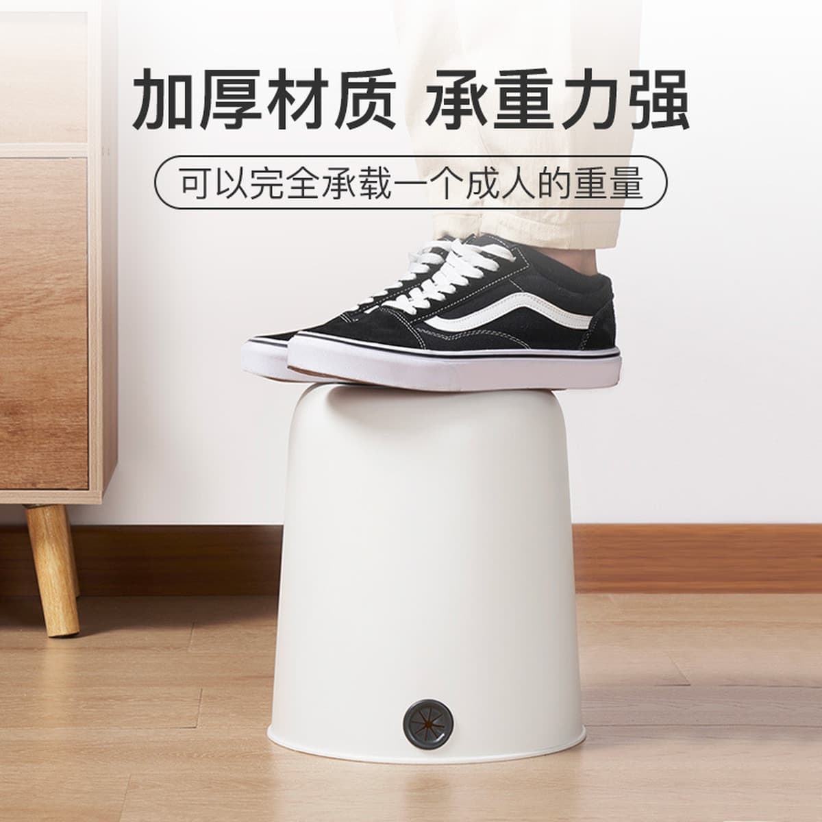 Утолщенный бытовой мусорный бак ванная комната гостиная кухня спальня большой емкости можно закрепить мешок для мусора...