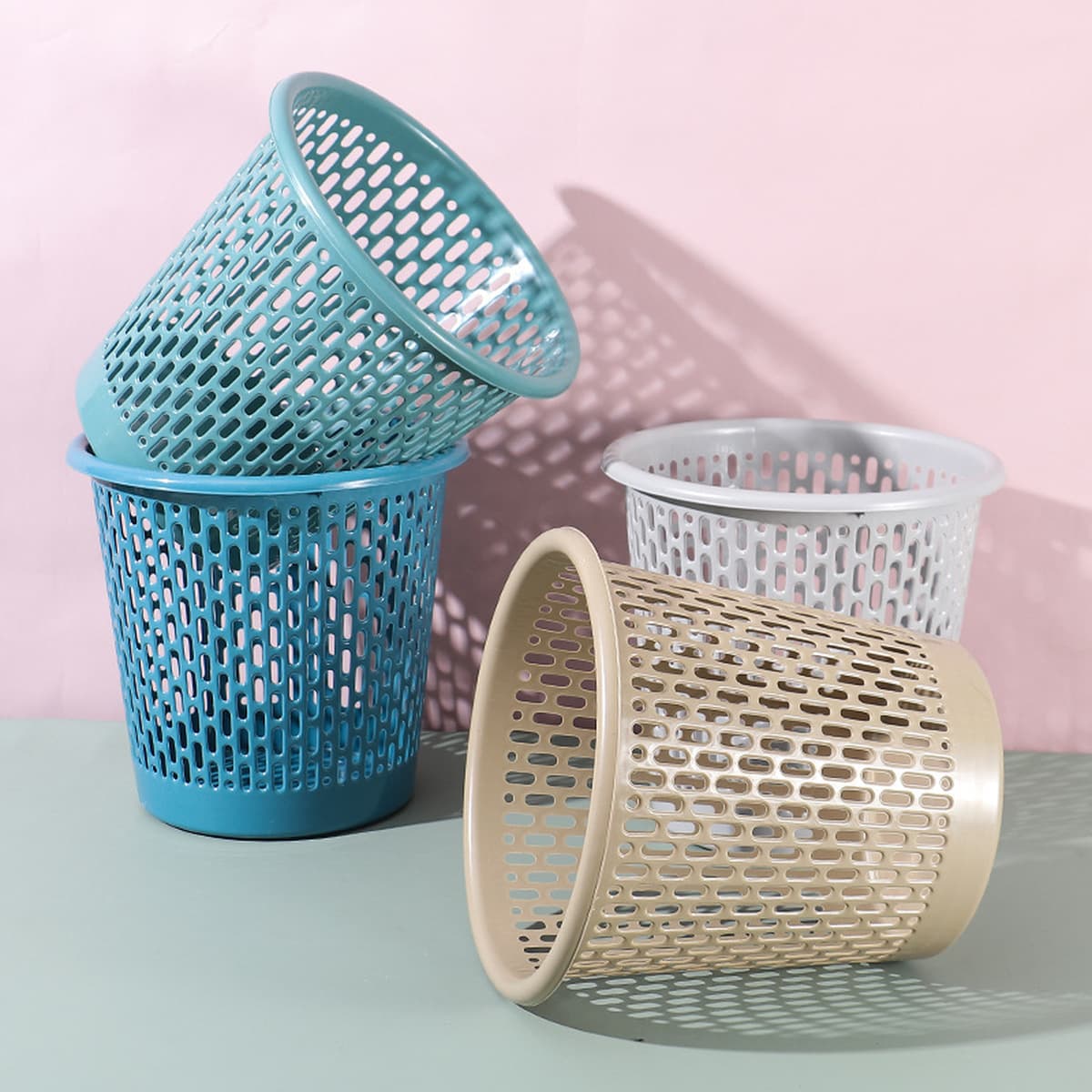 Бумажная корзина Бытовая оптовая продажа непокрытая Гостиная Туалет небольшой размер ванная комната утолщенная мусорная...