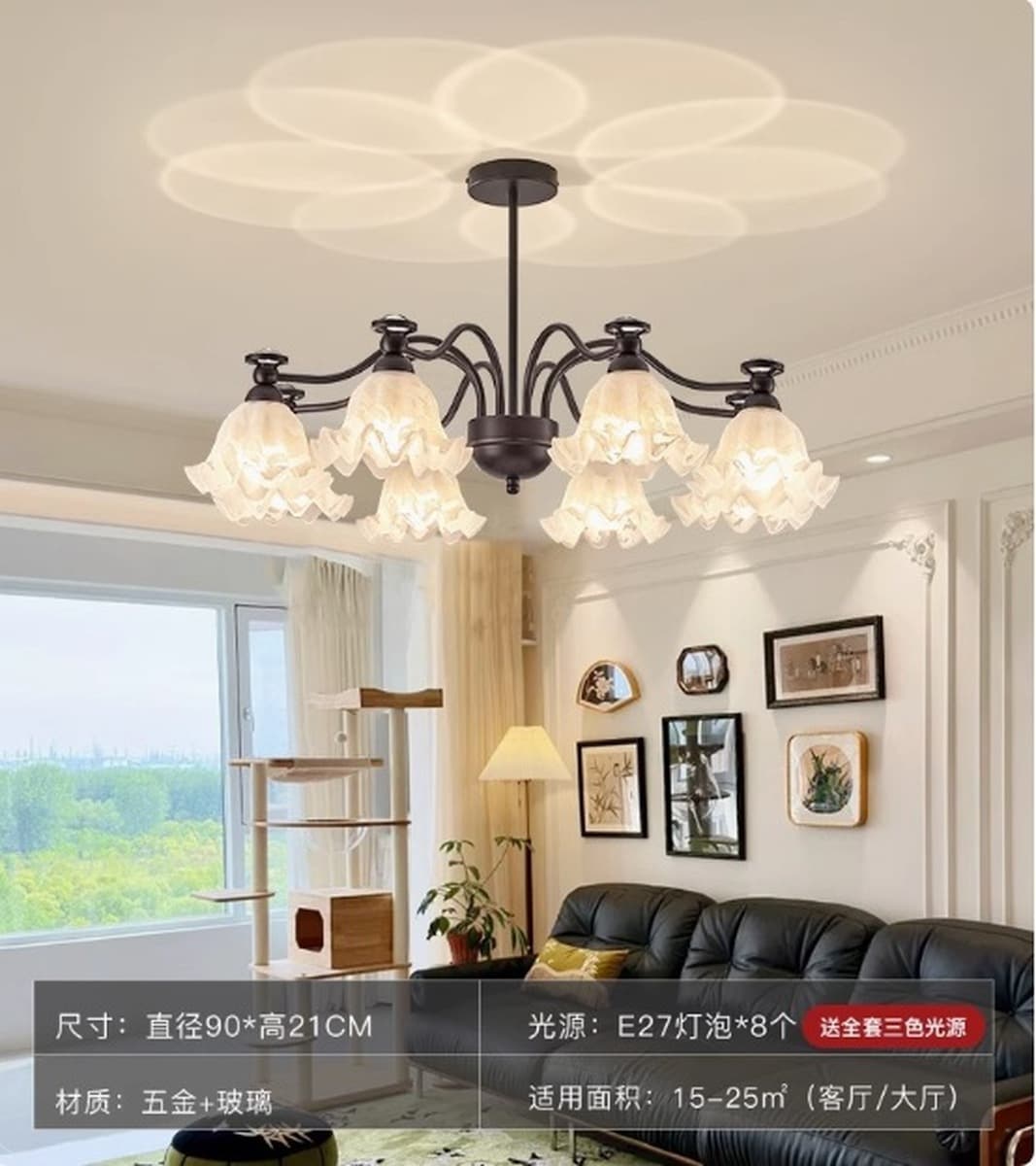 Люстра во французском стиле для гостиной, высококлассная модная популярная модель, основной светильник для холла, лампа для...