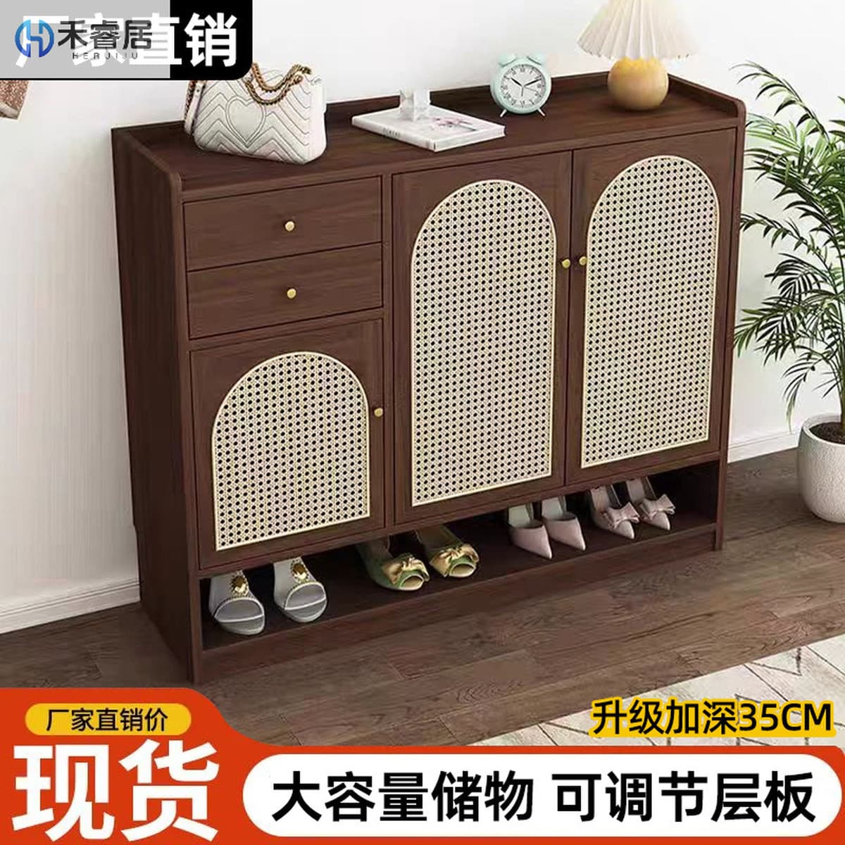 Шкаф для обуви из массива дерева, шкаф для хранения