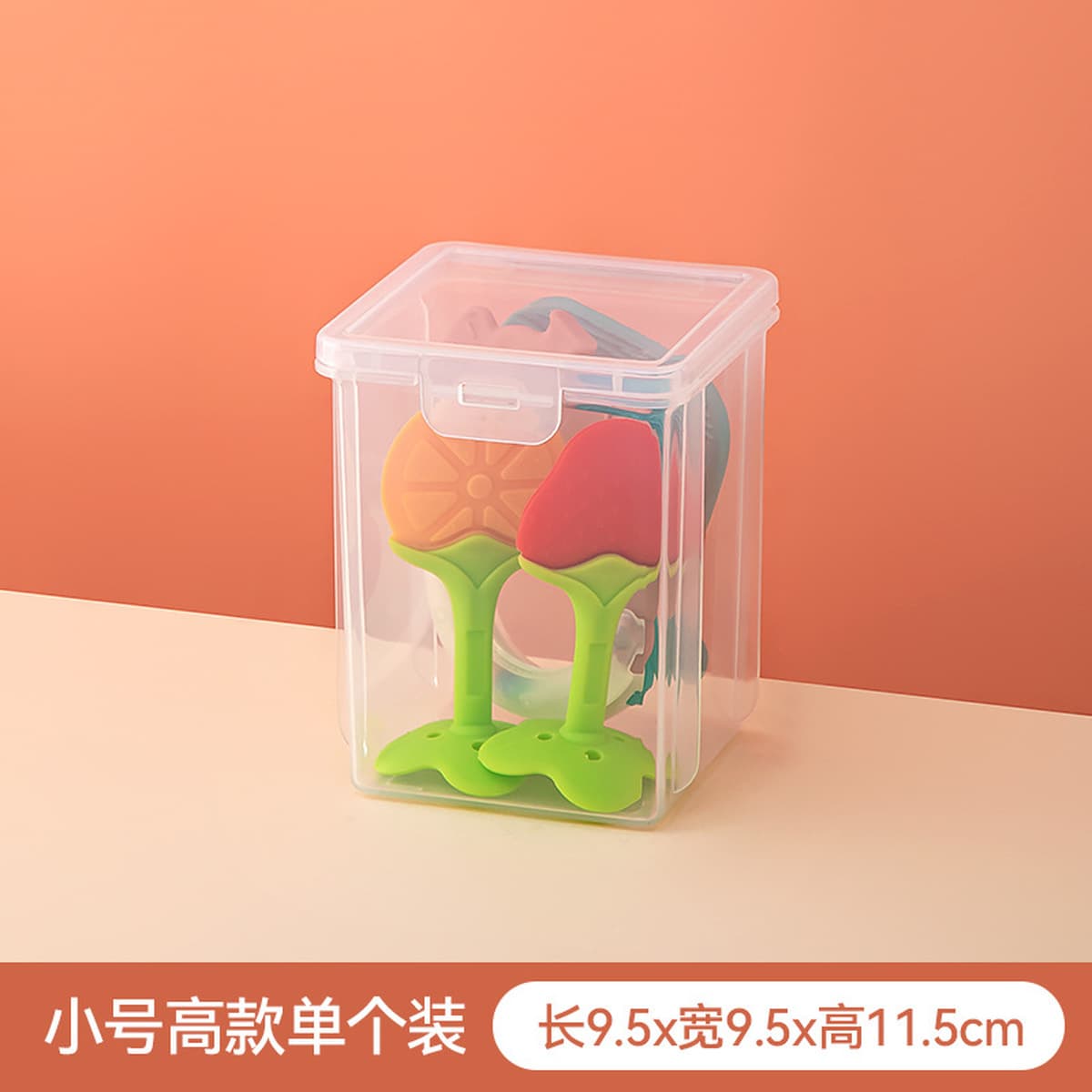 Детский ящик для хранения игрушек Прозрачная пластиковая детская соска Ящик для хранения геля для зубов Настольный...
