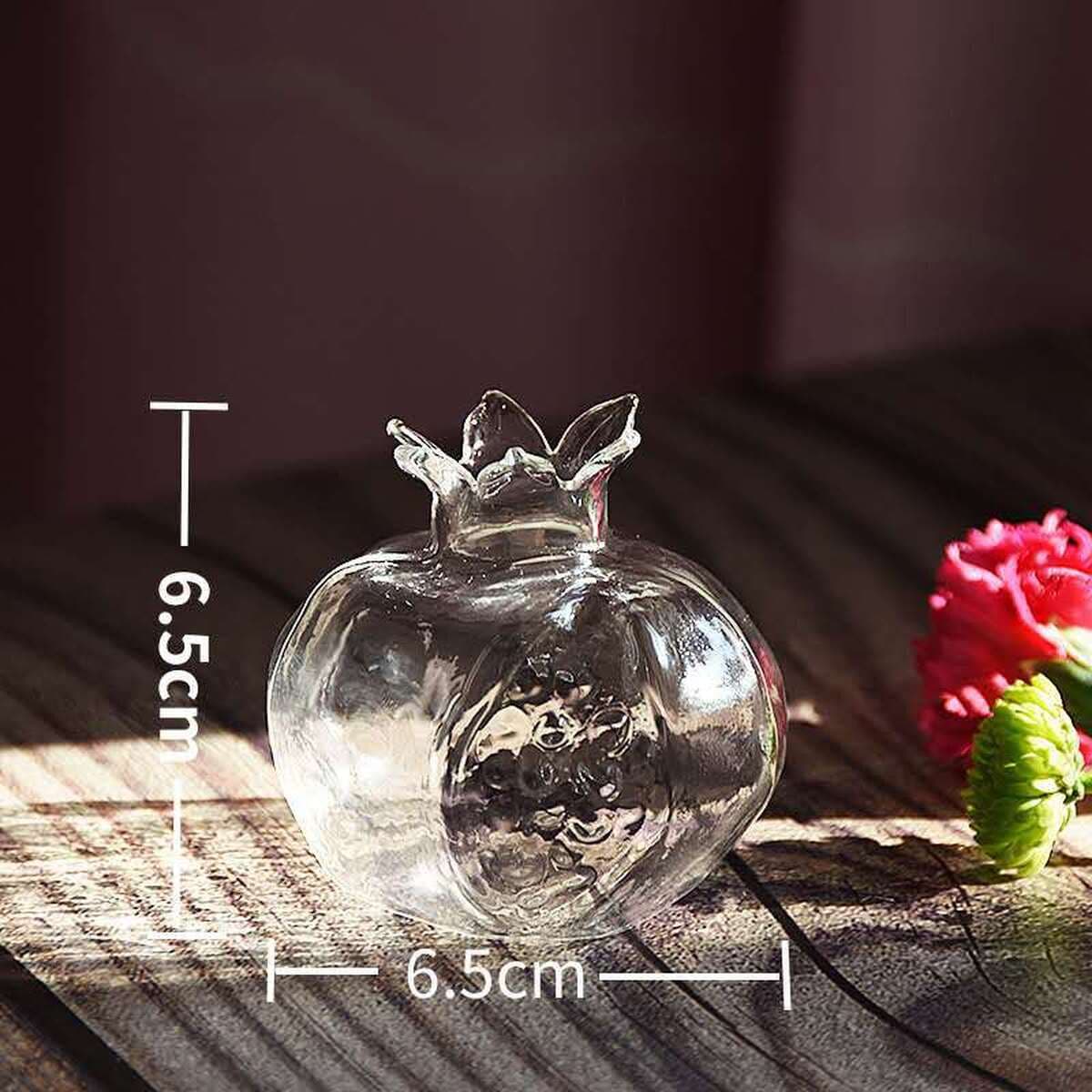 Японский стиль ручной работы из стекла граната украшения творческая стеклянная гидропонная ваза прозрачный маленький дом...