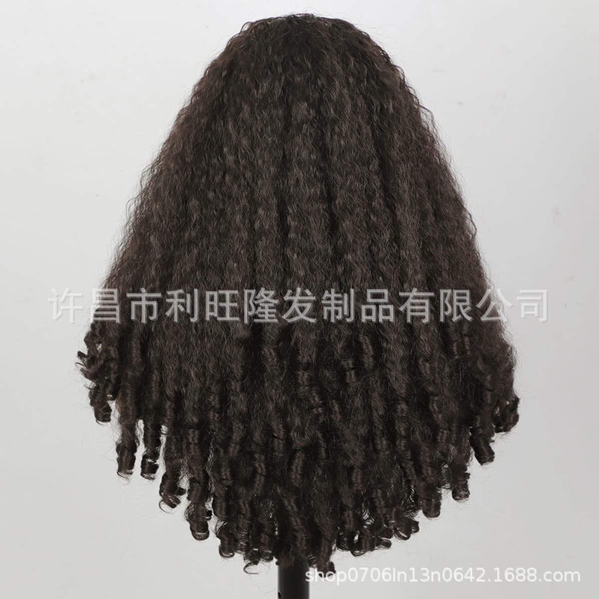 Европейский и американский парик для женщин, черный пушистый U-образный яки, вьющиеся длинные кудрявые волосы, заколка для...