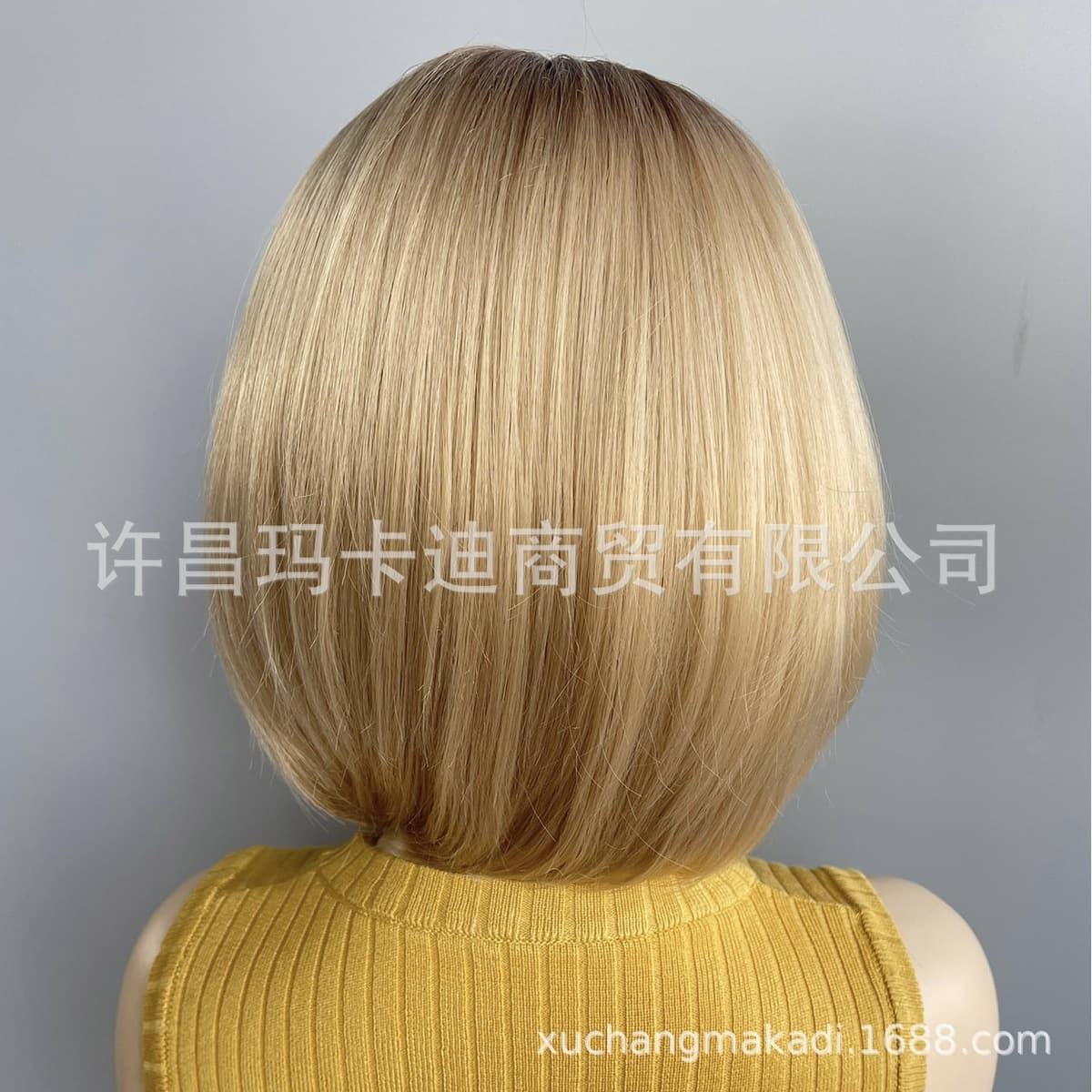 Европейский и американский стиль, градиентный золотистый парик-боб с T-образной застежкой и кружевной передней частью,...