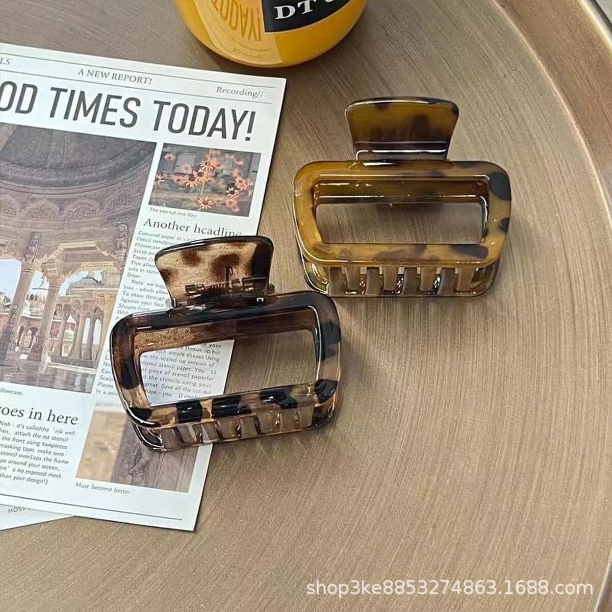 Квадратный янтарный зажим для захвата темпераментный новый маленький зажим для акулы с высоким значением