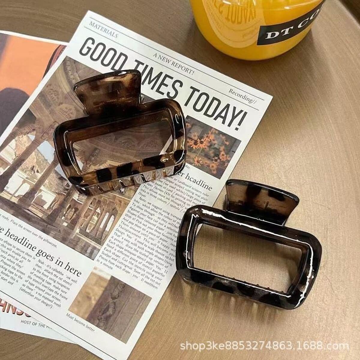 Квадратный янтарный зажим для захвата темпераментный новый маленький зажим для акулы с высоким значением