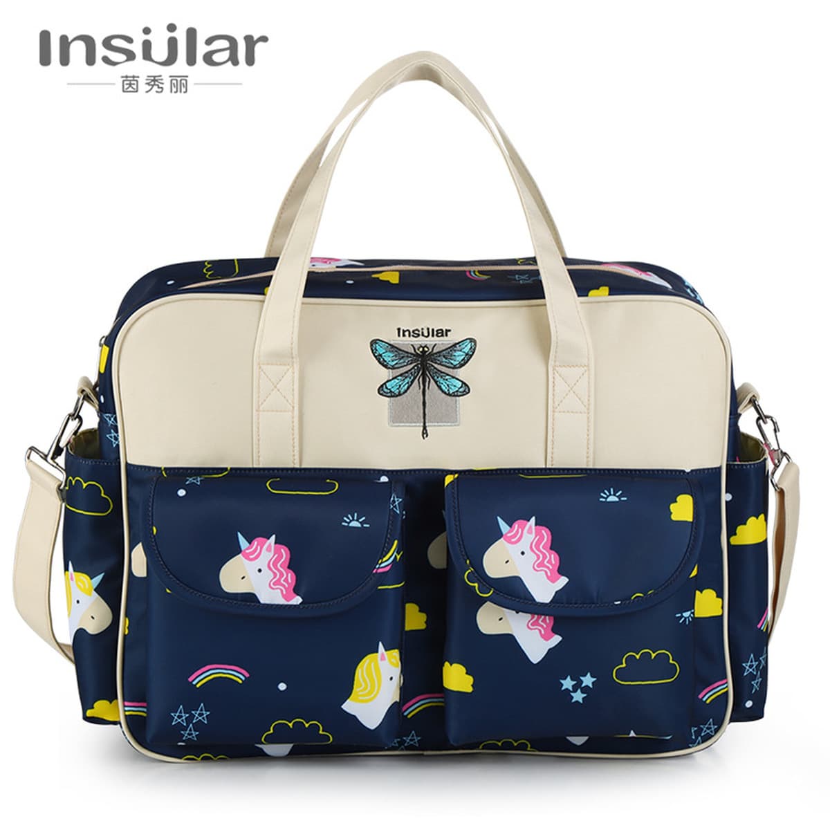 Водонепроницаемая нейлоновая сумка через плечо большой емкости Amazon для матери через плечо Портативная сумка для матерей и...