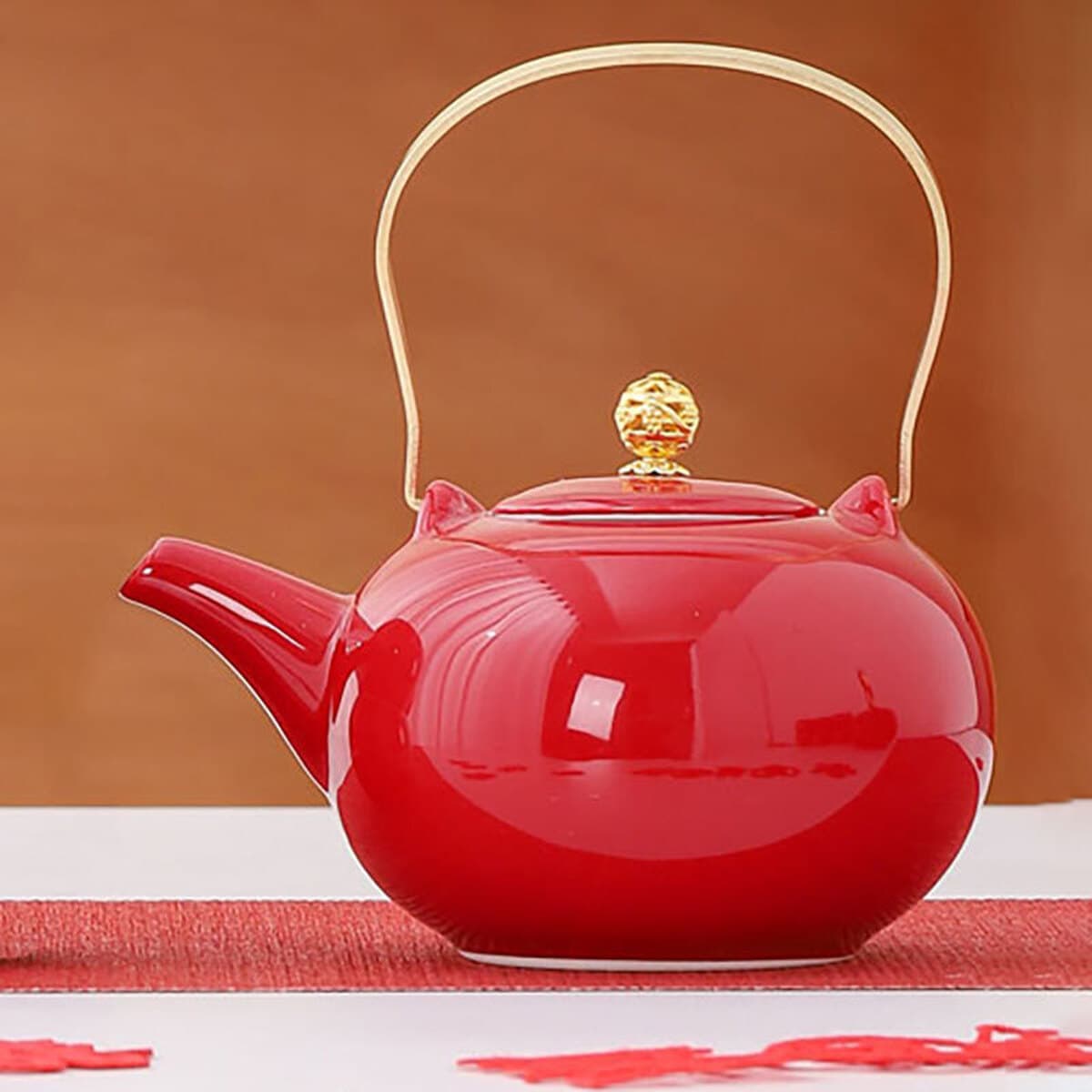 Свадебный чайный набор красного приданого