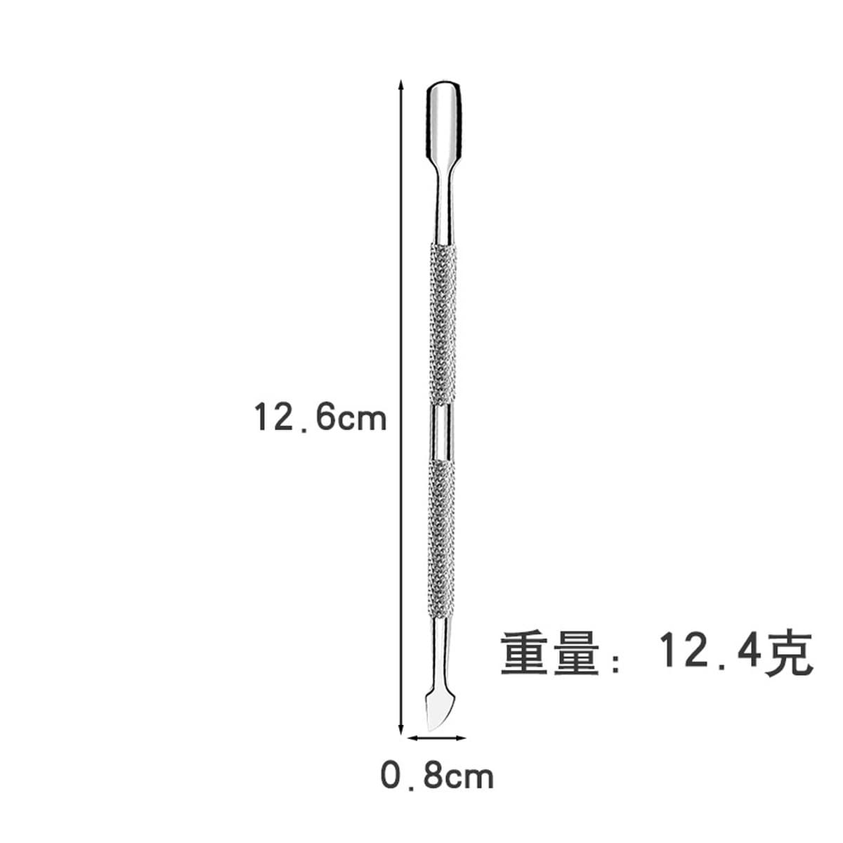 Двусторонний стальной толкатель для ногтей из нержавеющей стали, захват для ногтей, средство для снятия ногтей, маникюрный...