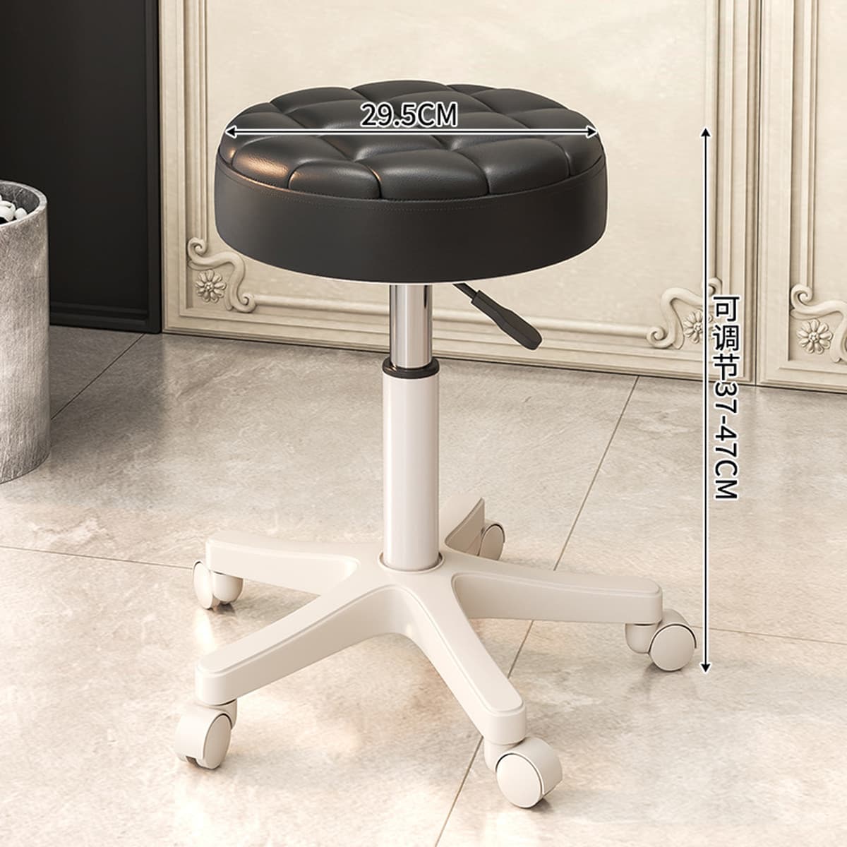 Красота табурет с роликами, парикмахерское кресло, салон красоты, специальный большой рабочий табурет, подъемное поворотное...