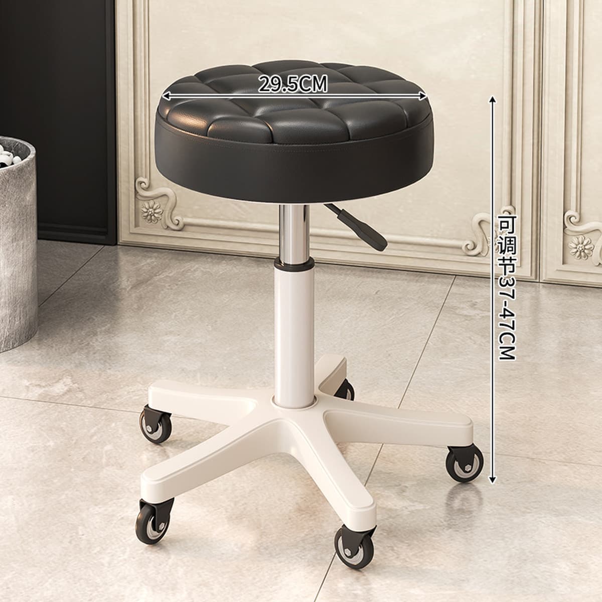 Красота табурет с роликами, парикмахерское кресло, салон красоты, специальный большой рабочий табурет, подъемное поворотное...