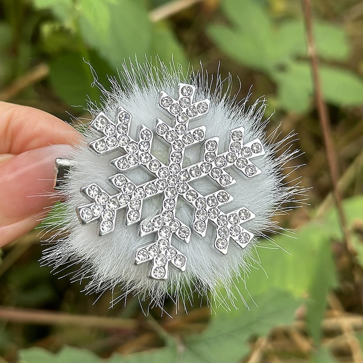 Ультра-флеш-стразы жемчуг снежинки утят с высоким лицом на Рождество нежные милые прически
